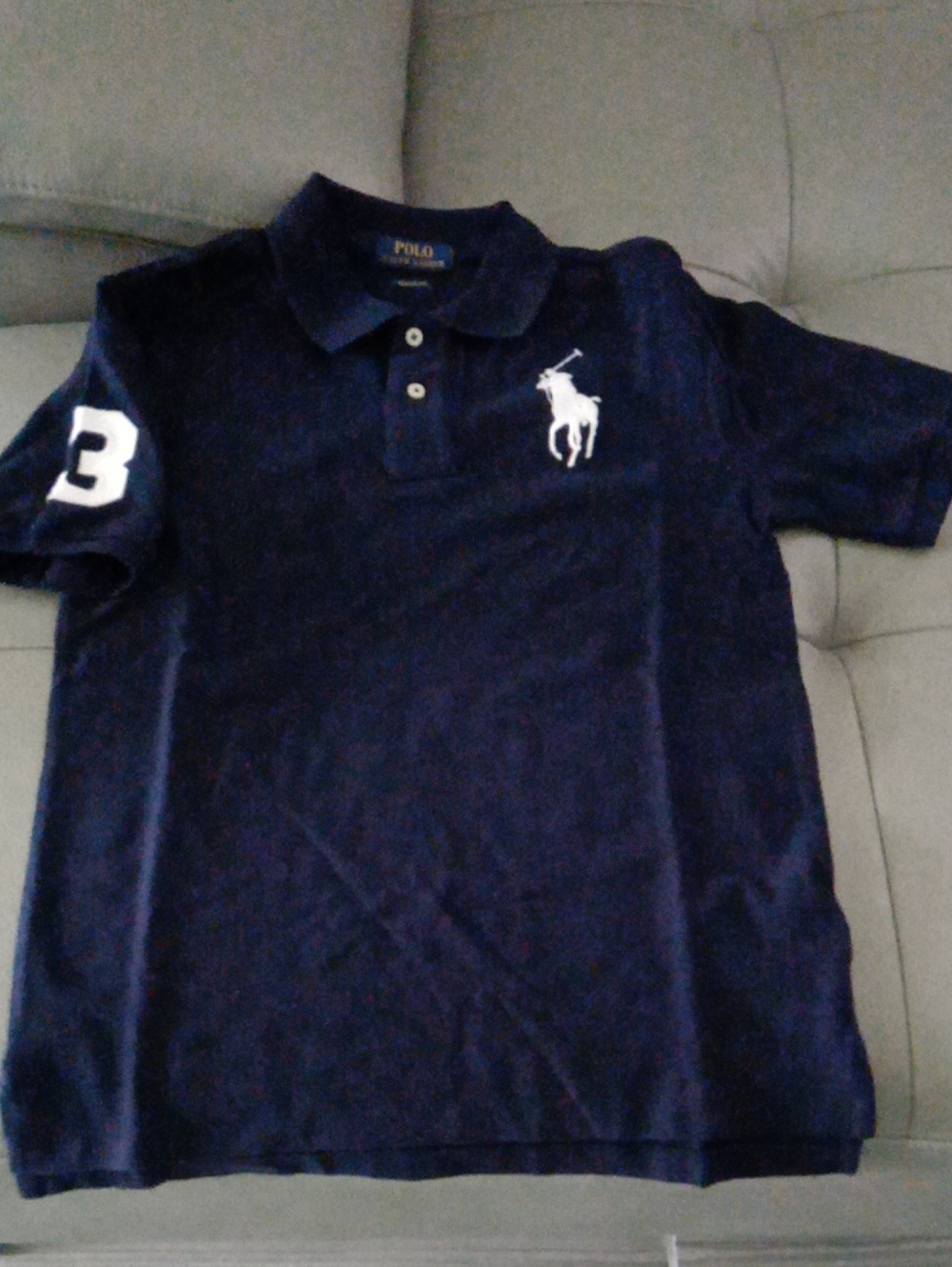 NEW Ralph Lauren Polo Shirt - Navy with White Big Pony - NWOT